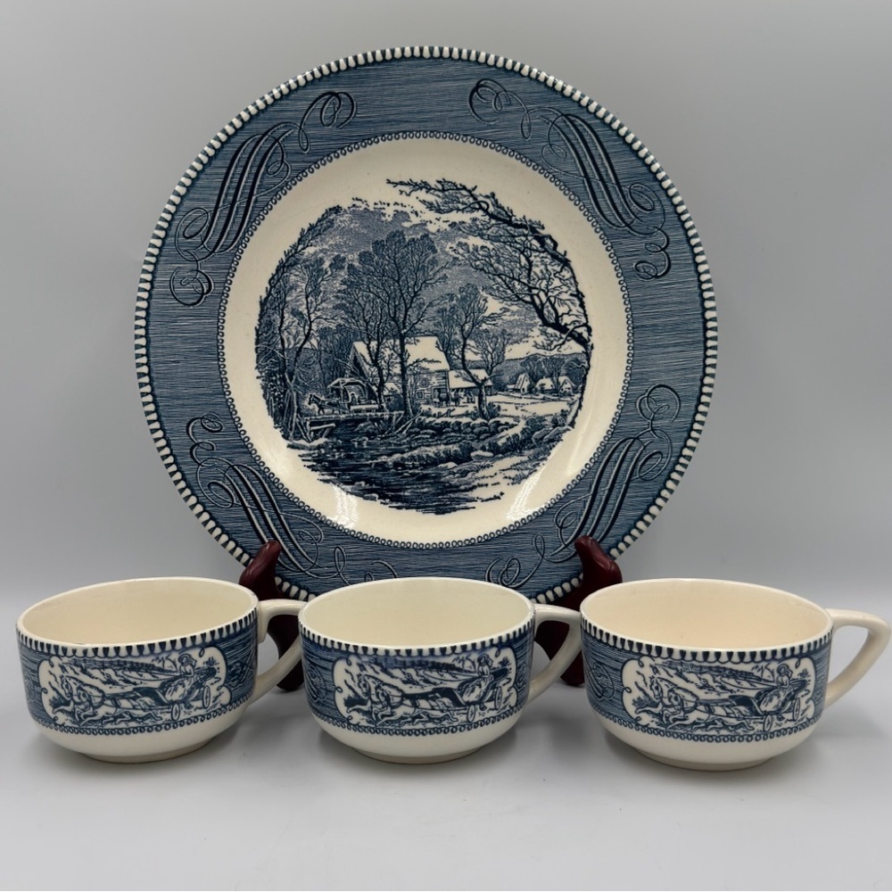 Currier & Ives Set By Royal China